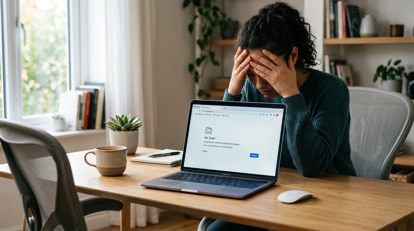Chrome browser crash error on Windows 11 laptop