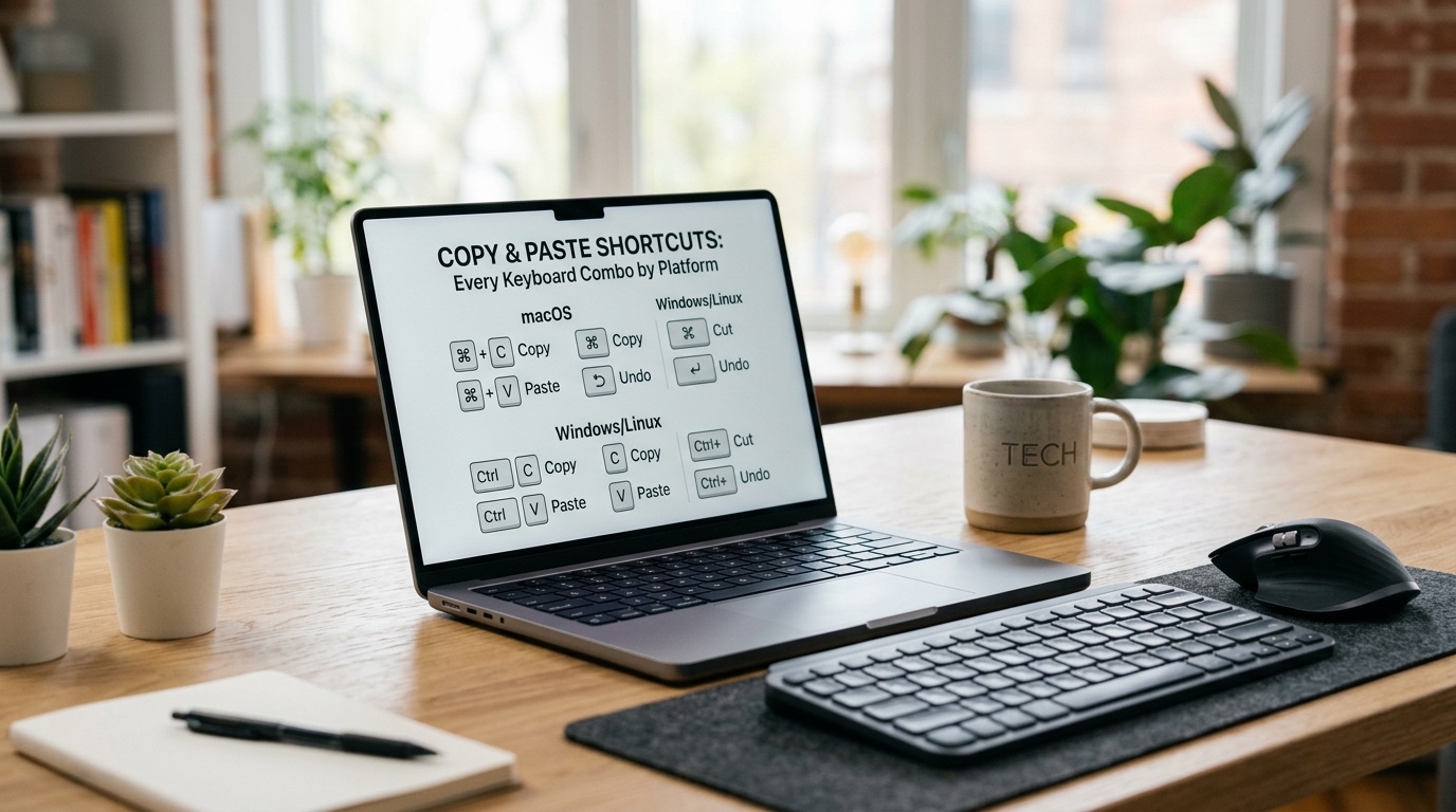 Copy Paste Shortcut — Every Keyboard Combo by Platform (2026)