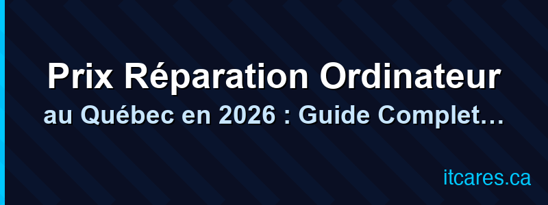 Prix Réparation Ordinateur au Québec en 2026 : Guide Complet des Tarifs