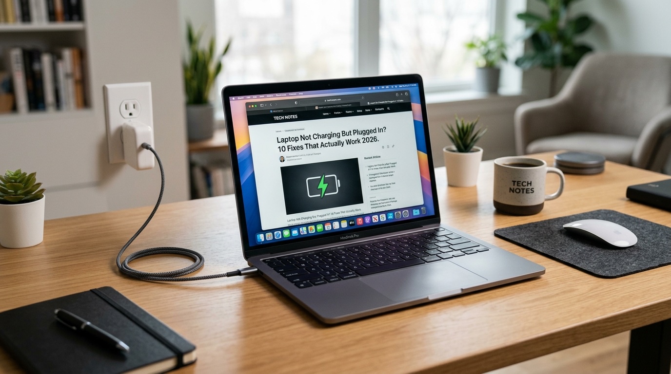 Laptop Not Charging But Plugged In? 10 Fixes That Actually Work [2026]