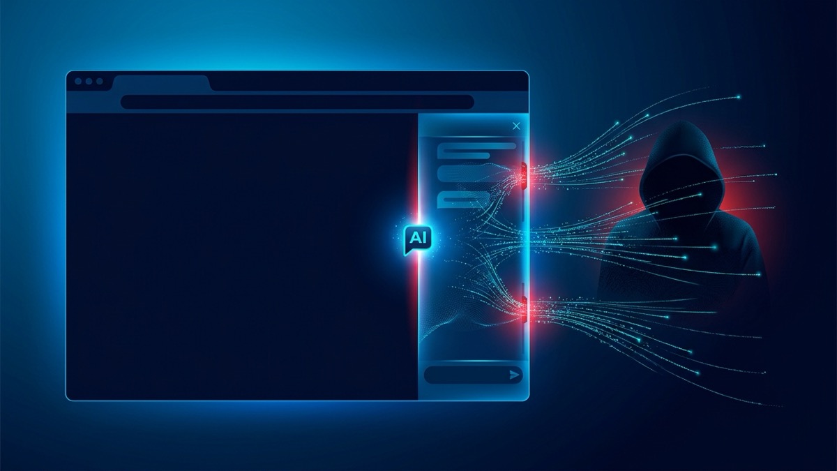 Fake AI browser extension secretly leaking data from a Chrome sidebar to an attacker