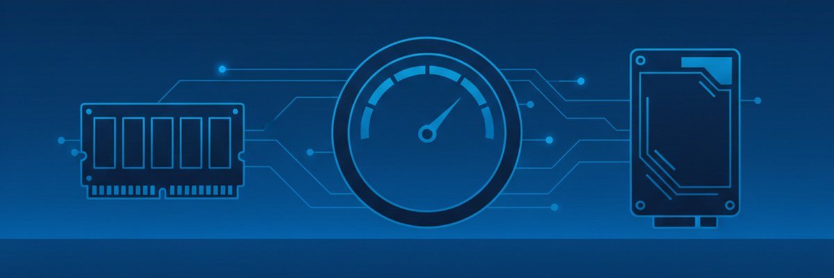 Illustration d'un module de RAM relié à un SSD par un cadran, représentant les écritures de swap et l'usure du SSD