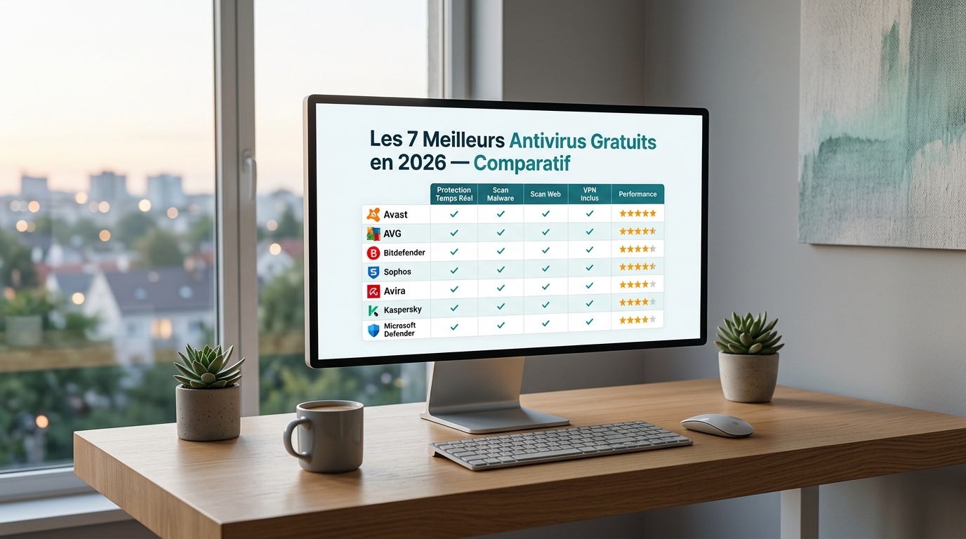 Les 7 Meilleurs Antivirus Gratuits en 2026 — Comparatif Complet