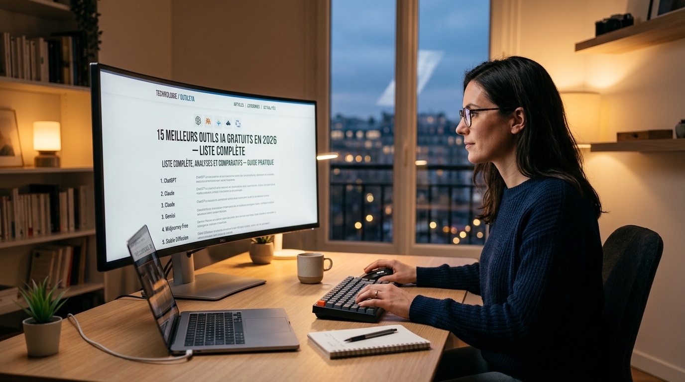 15 Meilleurs Outils IA Gratuits en 2026 — Liste Complète par Catégorie