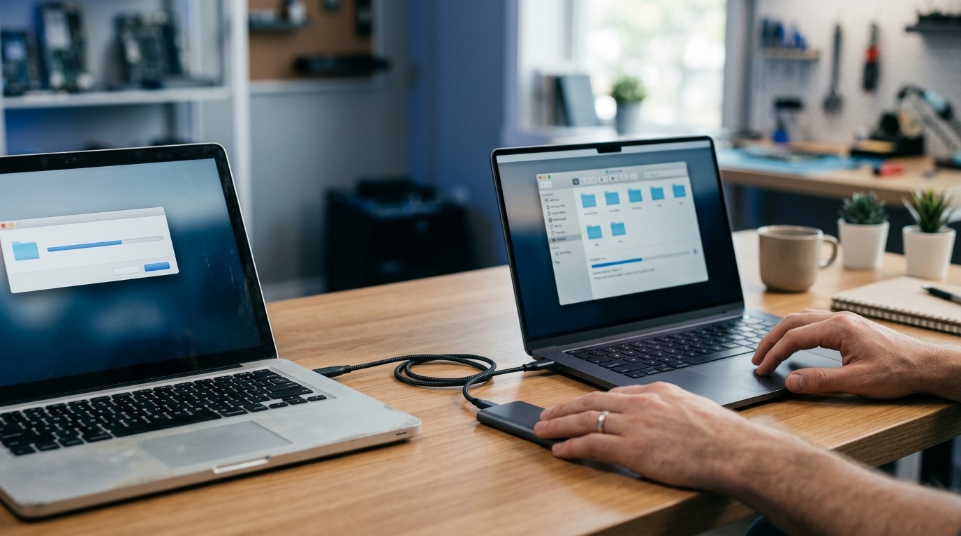 New computer setup — transferring files from an old PC to a new one