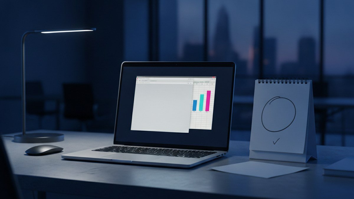 Ordinateur portable avec document et tableur illustrant la fin de support d'Office 2021 le 13 octobre 2026