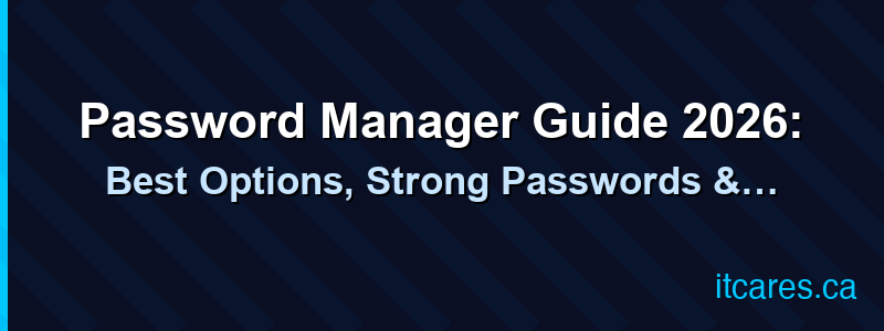 Password Manager Guide 2026: Best Options, Strong Passwords & Security Tips
