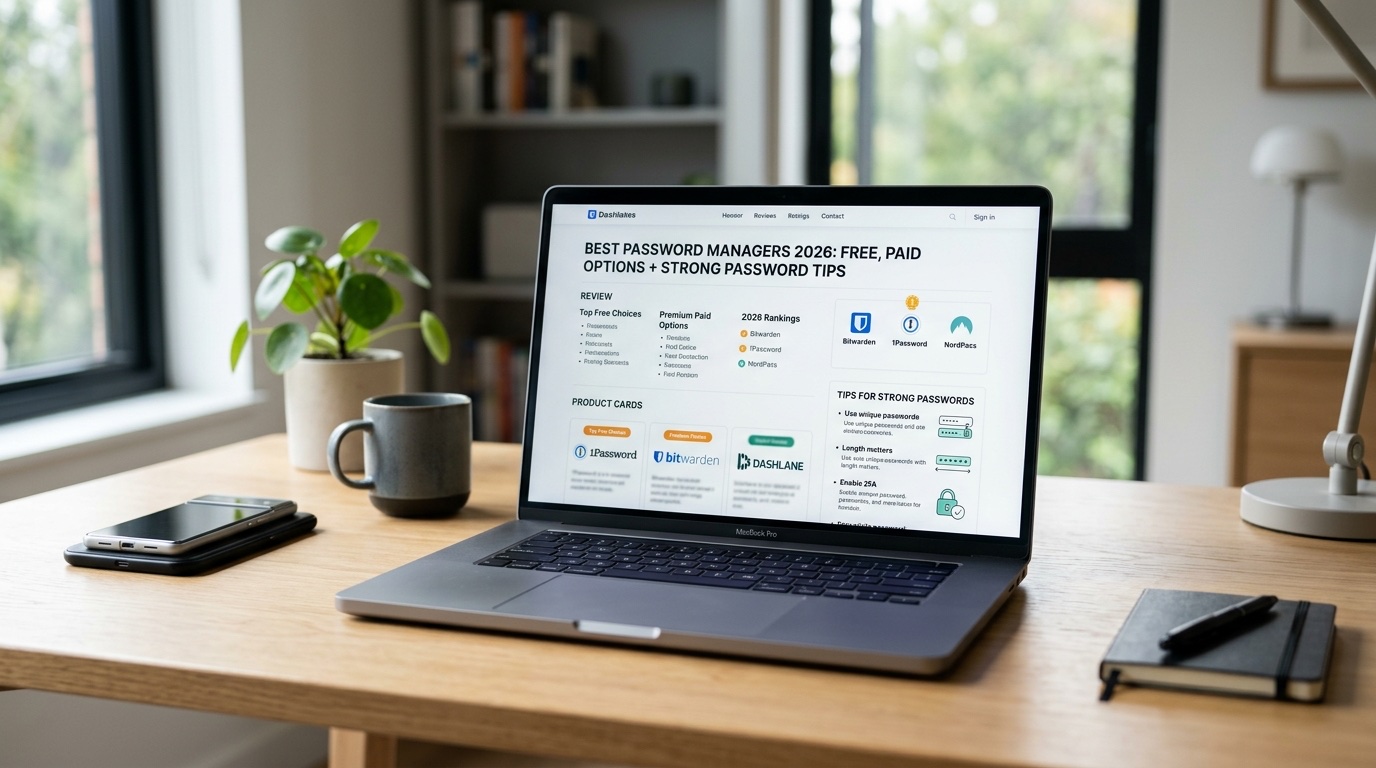 Best Password Manager 2026: Free  Paid Options + Strong Password Tips