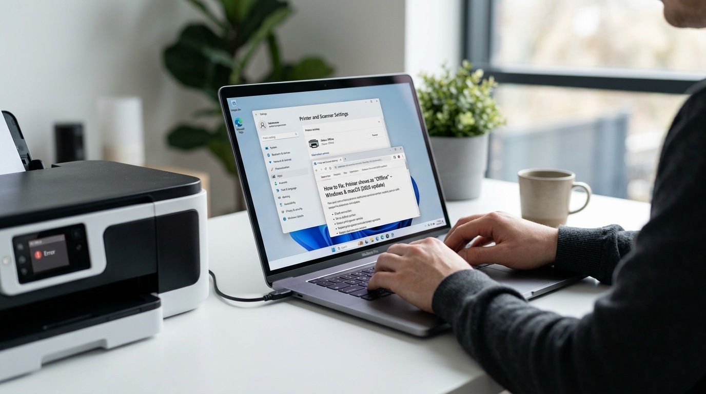 How to Fix Printer Error printer-offline — Printer Shows Offline [2026]