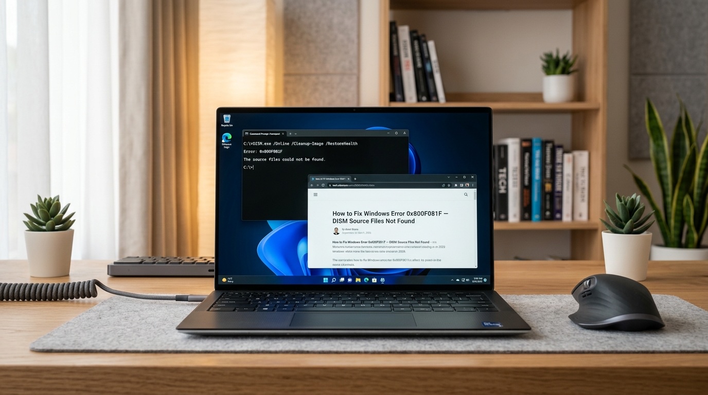How to Fix Windows Error 0x800F081F — DISM Source Files Not Found [2026]