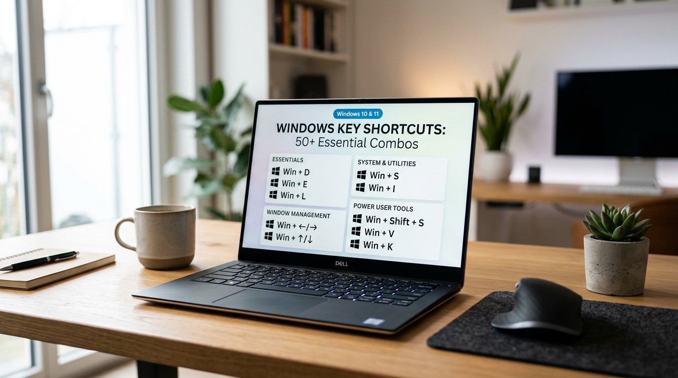 Windows Key Shortcuts — 50+ Essential Combos (Windows 10  11)