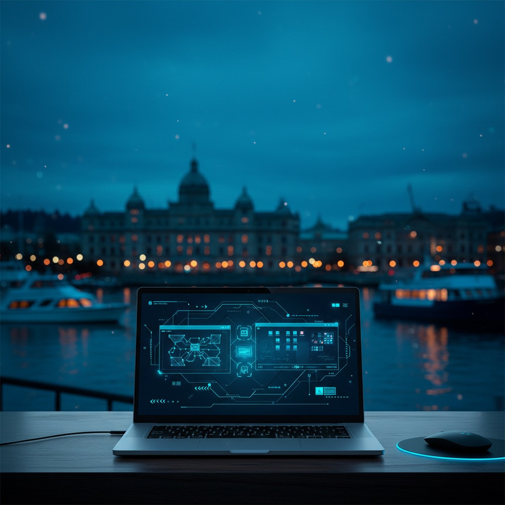 Remote computer repair Victoria Bc — IT Cares technician connecting to a client PC