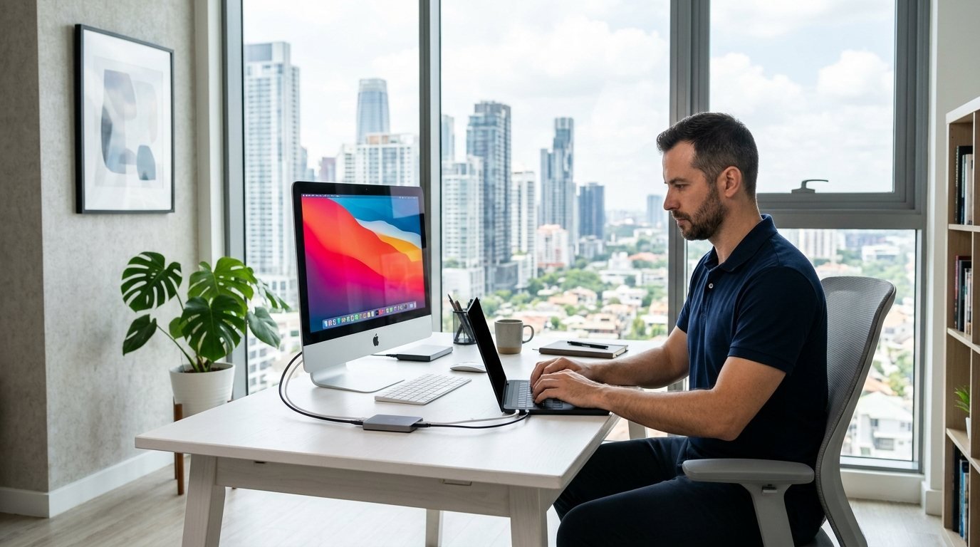 iMac lent à Brossard : technicien IT Cares en visite à domicile