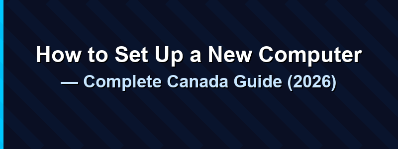 How to Set Up a New Computer — Complete Canada Guide (2026)